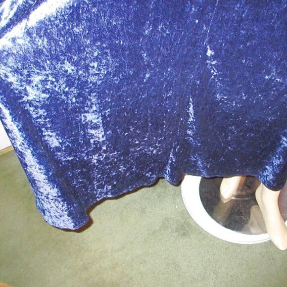 Vtg All That Jazz Velvet Maxi Dress Sze L Long Sleeves Witchy Renaissance Gothic - Picture 3 of 9